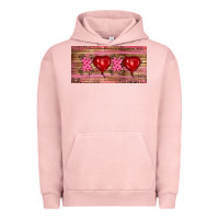 Pigment Salmon Valentine's Day Xoxo Urban Hoodie - RanaPortraitStore