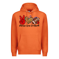 Carrot peace love football Premium Hoodie - Zillion Design Studio
