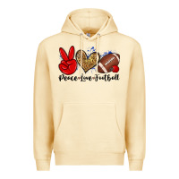 Pina Colada peace love football Premium Hoodie - Zillion Design Studio