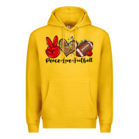 Lemon peace love football Premium Hoodie - Zillion Design Studio