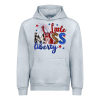 Heather Grey little miss liberty billie wilder Urban Hoodie - texasbilliewilder