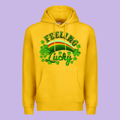 Feeling Lucky With Rainbow Premium Hoodie Designed By Ranaportraitstore