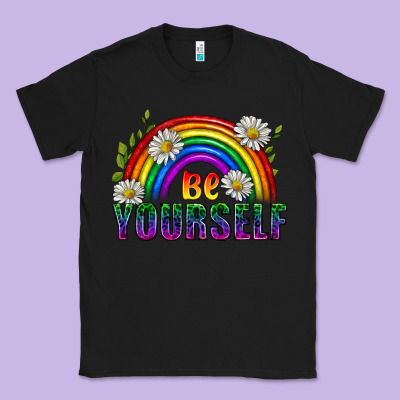 Be Yourself Pride Lgbtq Classic Tee Designed By Bundleandbundleshop