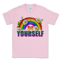 Bubblegum Pink Be Yourself Pride Lgbtq Classic Tee - BundleAndBundleShop