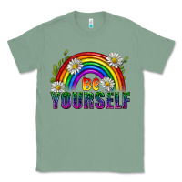 Sage Be Yourself Pride Lgbtq Classic Tee - BundleAndBundleShop