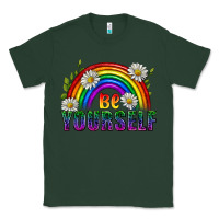 Sports Green Be Yourself Pride Lgbtq Classic Tee - BundleAndBundleShop