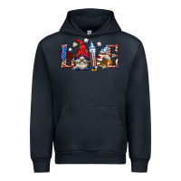 Navy love 4th july with gnome billie wilder Urban Hoodie - texasbilliewilder