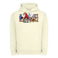 Pigment Pistachio love 4th july with gnome billie wilder Urban Hoodie - texasbilliewilder