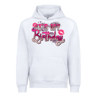 White pink its my birthday Urban Hoodie - Zillion Design Studio