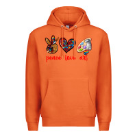 Carrot peace love art Premium Hoodie - texasbilliewilder