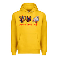 Lemon peace love art Premium Hoodie - texasbilliewilder