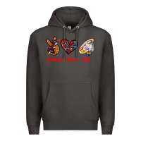 Smoke peace love art Premium Hoodie - texasbilliewilder