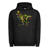 Pigment Black tree rex christmas Urban Hoodie - Zillion Design Studio