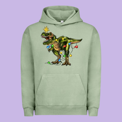 Urban Hoodie tree rex christmas