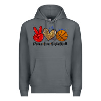 Rock peace love basketball Premium Hoodie - Zillion Design Studio