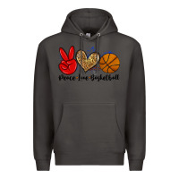 Smoke peace love basketball Premium Hoodie - Zillion Design Studio