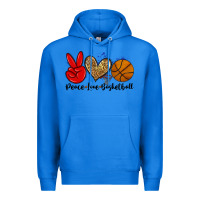 True Royal peace love basketball Premium Hoodie - Zillion Design Studio