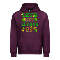 Mauve Wine st patricks day lets get lucked up Urban Hoodie - RanaPortraitStore