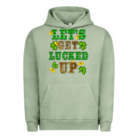 Pigment Oil Green st patricks day lets get lucked up Urban Hoodie - RanaPortraitStore
