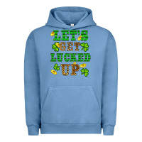 Pigment Pebble Blue st patricks day lets get lucked up Urban Hoodie - RanaPortraitStore