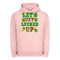 Pigment Salmon st patricks day lets get lucked up Urban Hoodie - RanaPortraitStore