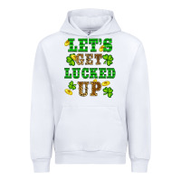 White st patricks day lets get lucked up Urban Hoodie - RanaPortraitStore