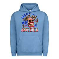 Pigment Pebble Blue made in america Urban Hoodie - texasbilliewilder