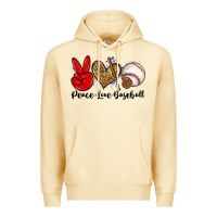 Pina Colada peace love baseball Premium Hoodie - Zillion Design Studio