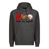 Smoke peace love baseball Premium Hoodie - Zillion Design Studio