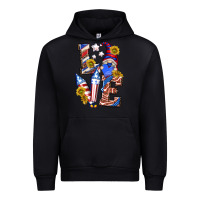 Black love 4th of july with gnome Urban Hoodie - texasbilliewilder