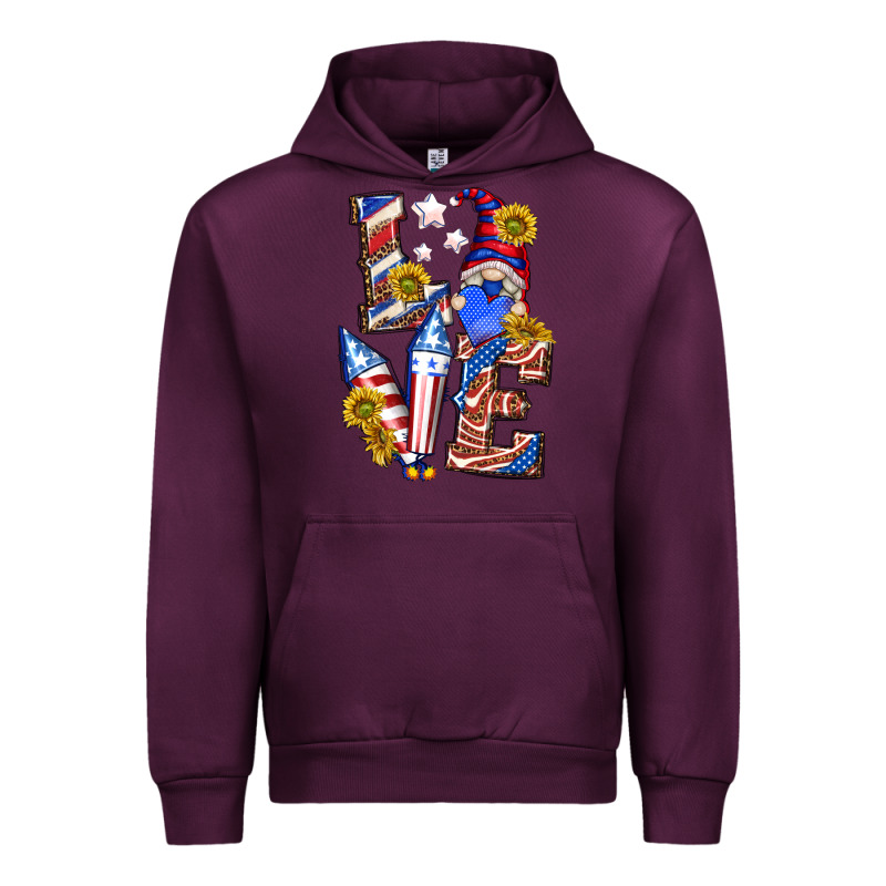 Love 4th Of July With Gnome Urban Hoodie by texasbilliewilder | Teevron