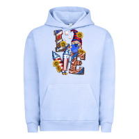 Pigment Grape Ice love 4th of july with gnome Urban Hoodie - texasbilliewilder