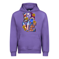 Tulip love 4th of july with gnome Urban Hoodie - texasbilliewilder
