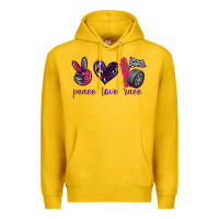 Lemon peace love race Premium Hoodie - texasbilliewilder