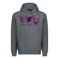 Rock peace love race Premium Hoodie - texasbilliewilder