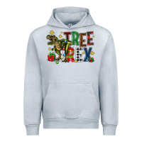 Heather Grey tree rex coffee drink Urban Hoodie - Zillion Design Studio