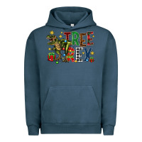 Pigment Midnight Navy tree rex coffee drink Urban Hoodie - Zillion Design Studio