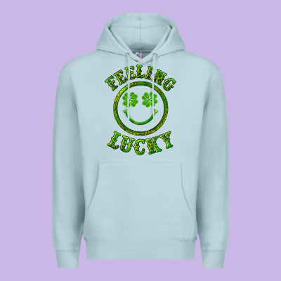 Feeling Lucky With Leopard Premium Hoodie Designed By Ranaportraitstore