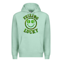 Seafoam feeling lucky with leopard Premium Hoodie - RanaPortraitStore