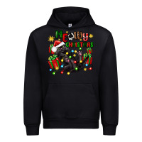 Black meowy christmas Urban Hoodie - Zillion Design Studio