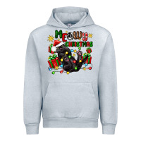 Heather Grey meowy christmas Urban Hoodie - Zillion Design Studio