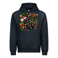 Navy meowy christmas Urban Hoodie - Zillion Design Studio