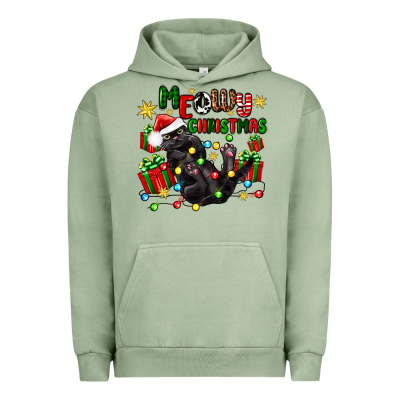 Meowy Christmas Urban Hoodie by Zillion Design Studio | Teevron