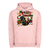 Pigment Salmon meowy christmas Urban Hoodie - Zillion Design Studio