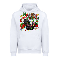White meowy christmas Urban Hoodie - Zillion Design Studio