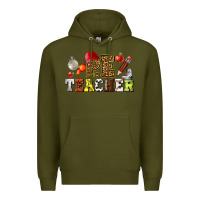 Army Green physical education teacher Premium Hoodie - texasbilliewilder