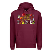 Burgundy physical education teacher Premium Hoodie - texasbilliewilder