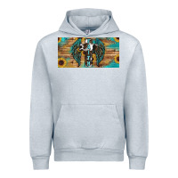 Heather Grey Wings Cross Faith Urban Hoodie - RanaPortraitStore