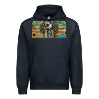 Navy Wings Cross Faith Urban Hoodie - RanaPortraitStore