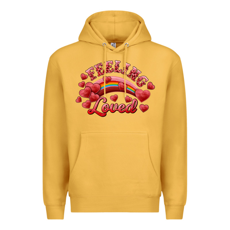 Feeling Loved Valentine's Day Premium Hoodie by RanaPortraitStore | Teevron
